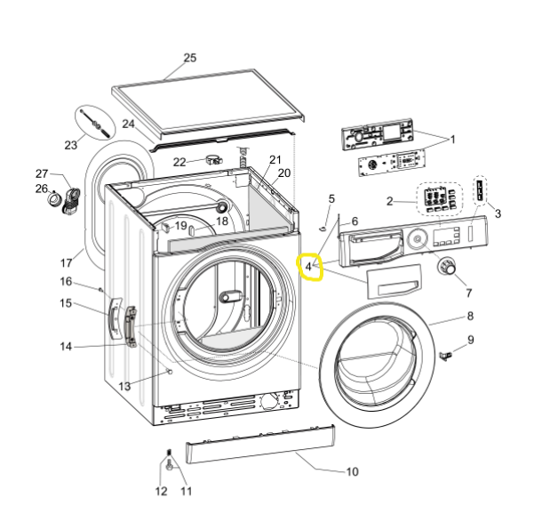 Splendide® Control Panel 642148 RV Washers & Dryers