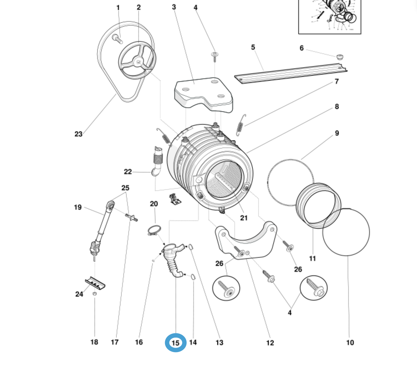 Splendide® Outlet Tub 274662 — Compatible with ARWXF129 Washer