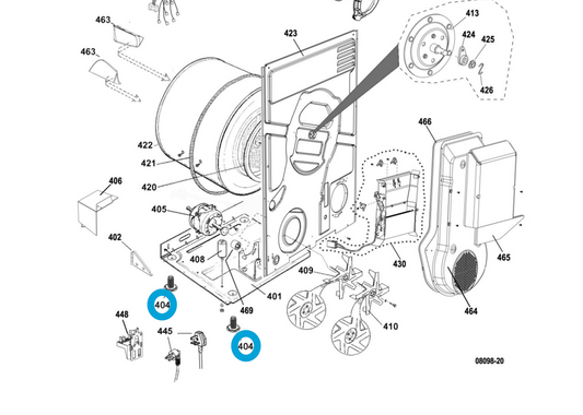 Splendide Adjustable Foot Bolt 142775 (single foot)