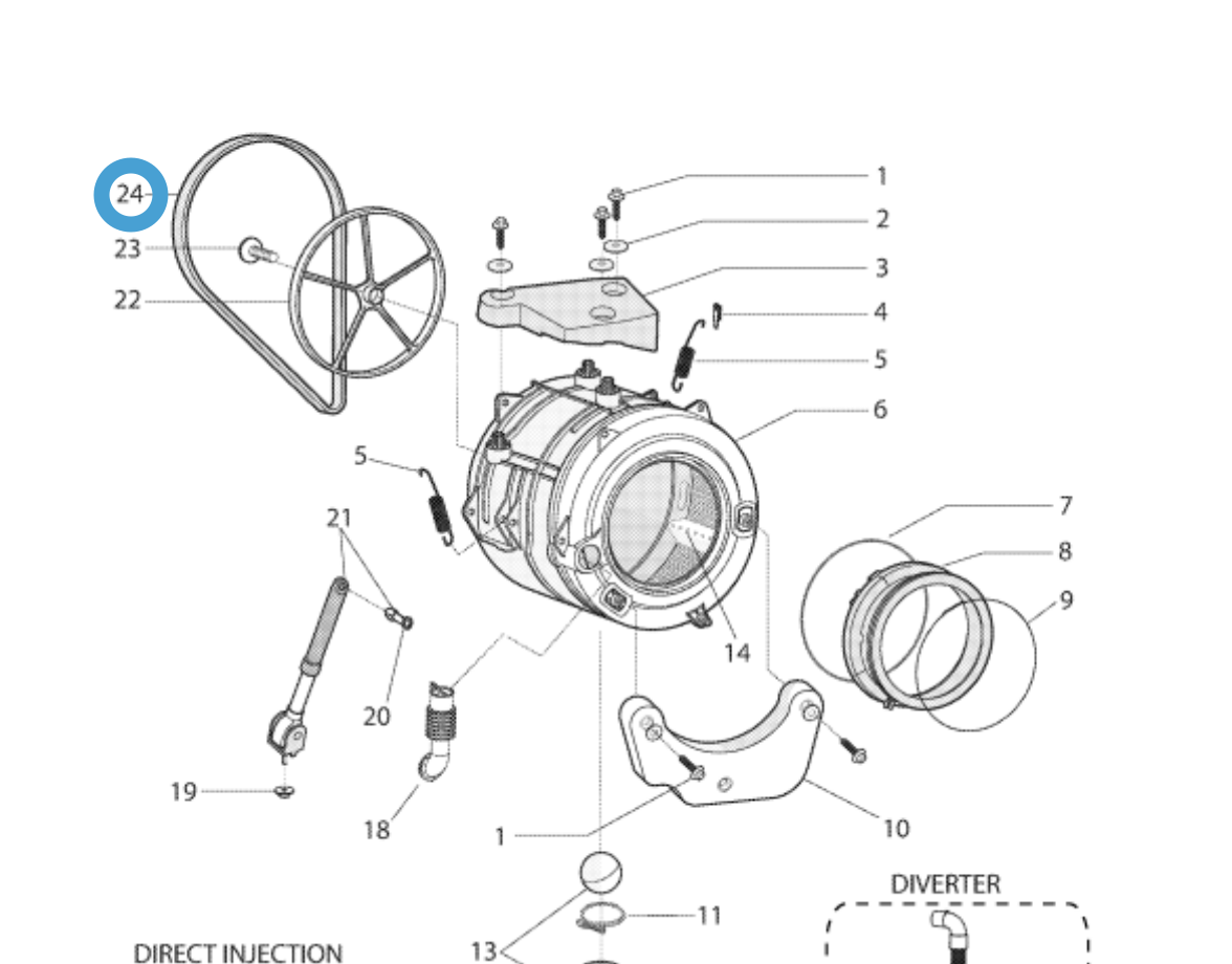 SPLENDIDE　60322 Drive Belt for Splendide WFL1300XD & WDC2200 – RV Washer Dryer