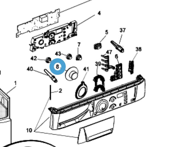 Splendide® Control Panel Timer Button 509964