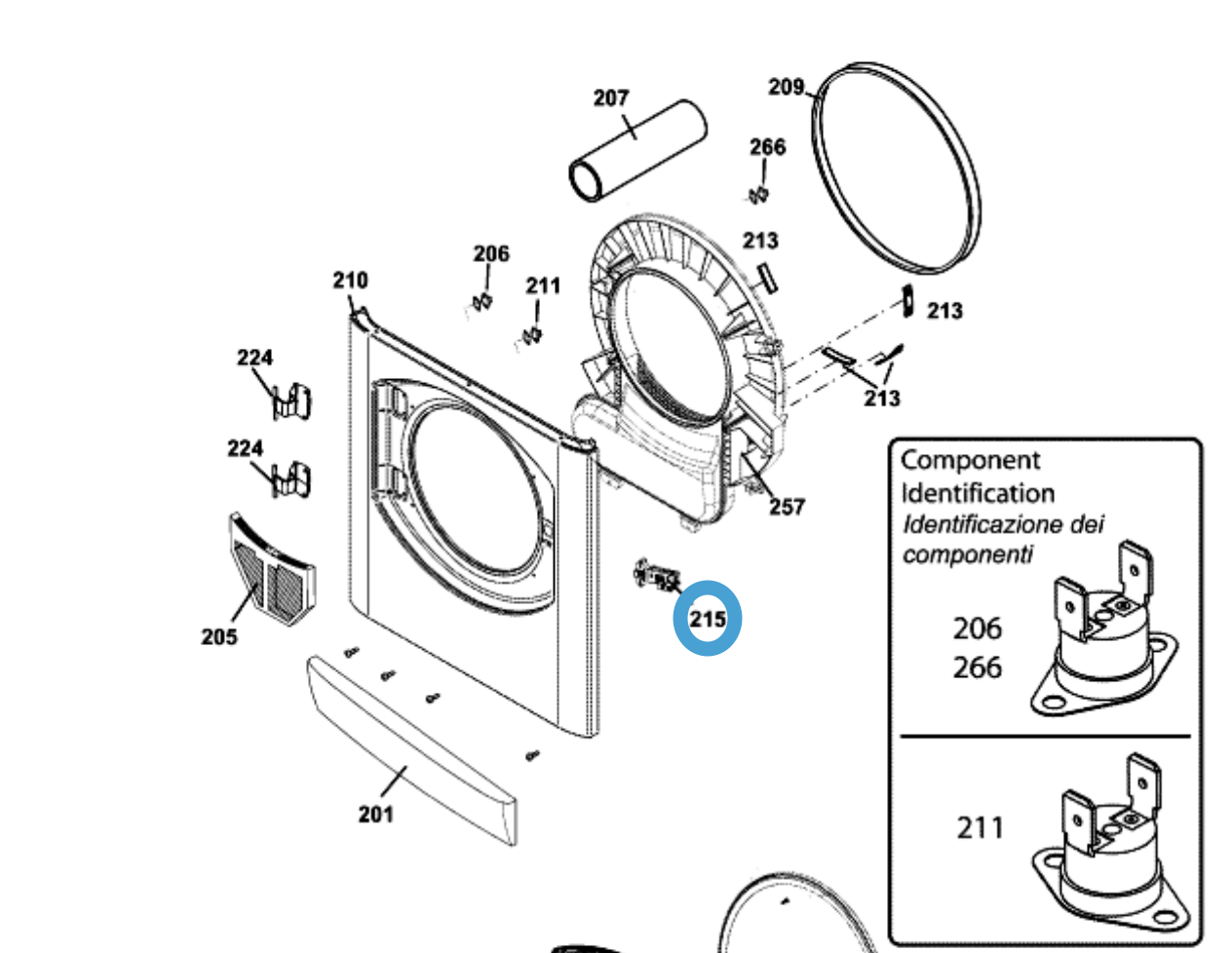 Abu アンバサダー5000 The Original 64240824G01S Splendide® Door Switch 275218 – Fits TVM63X & DV6400X Dryers
