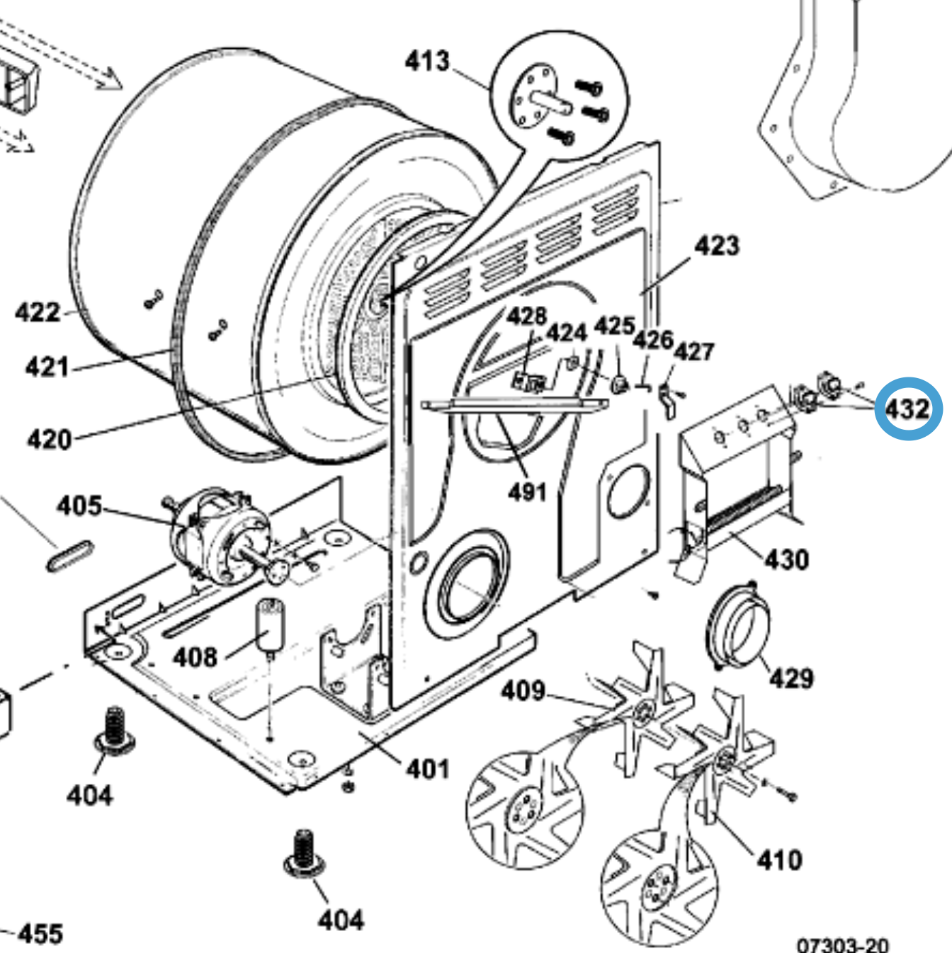 のり burningso Splendide® Thermostat Kit Heating Assembly 142635 – Fits TVM63XNA
