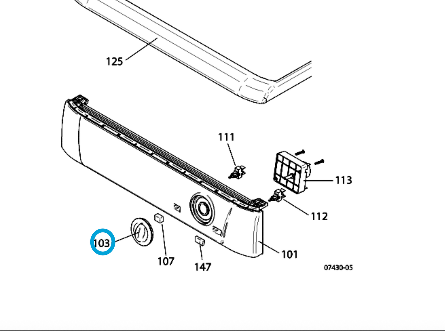 Splendide® Upper Control Dial 275188