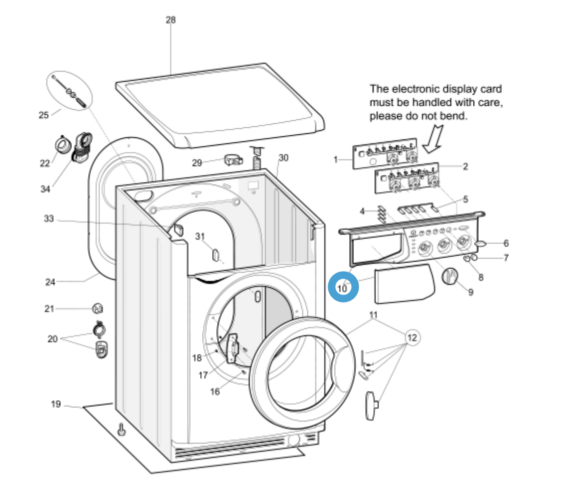 Splendide®Washer/Dryer Cabinet Panel 259975C