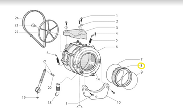 Splendide 116590746G Clothes Washer/ Dryer Seal
