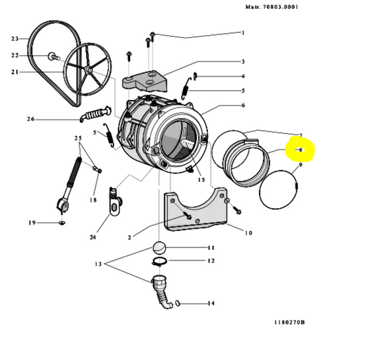 Splendide Door Gasket 642136