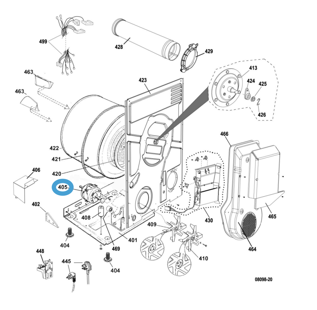 Splendide® 781069 Motor For DV6500X Dryer