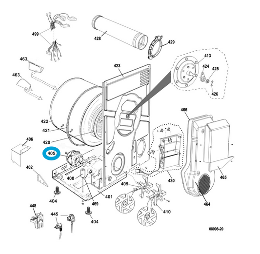 Splendide® 781069 Motor For DV6500X Dryer