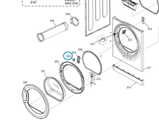 Splendide Door Catch Retainer 763801