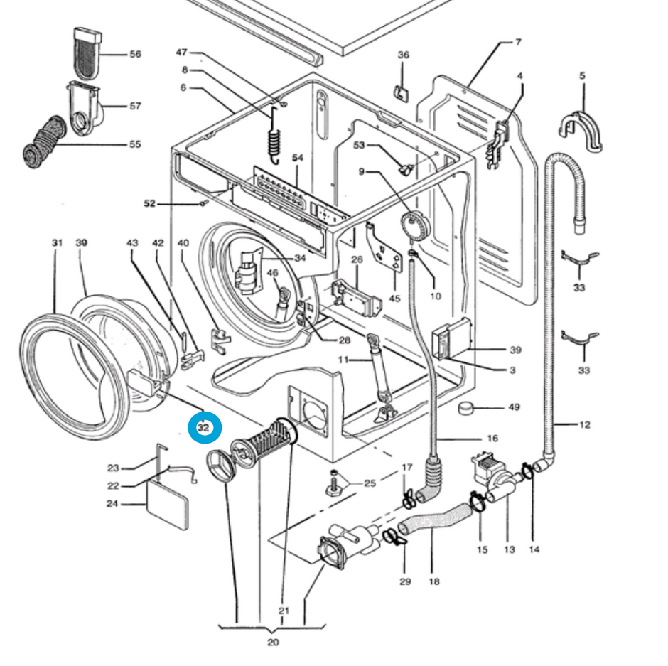 Splendide WD2100/ 2100XC RV Washer/ Dryer Parts for Sale ...