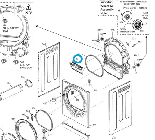 Splendide® Lint Filter 728379 (for DV6500)