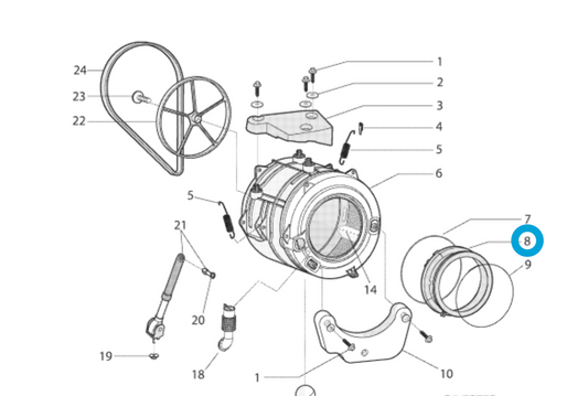 Splendide® Washer Bellow Seal 637619